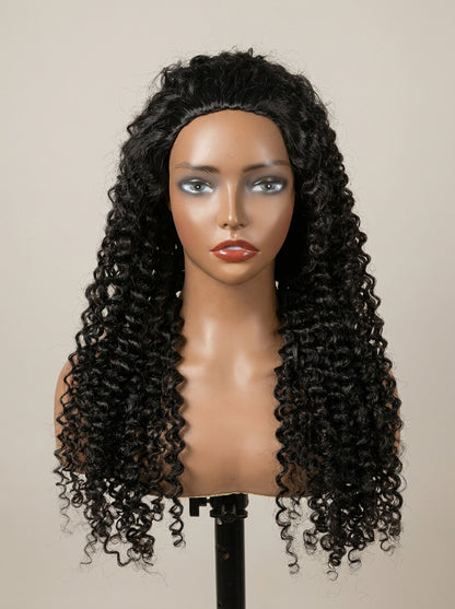 Half wig deep curly 20"